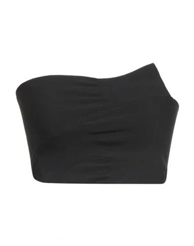 Mm6 Maison Margiela Woman Top Black Size M Polyester, Viscose, Polyamide, Elastane