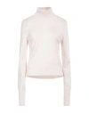 Mm6 Maison Margiela Woman Turtleneck Light Pink Size Xs Wool