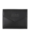 Mm6 Maison Margiela Woman Wallet Black Size - Cow Leather In Black