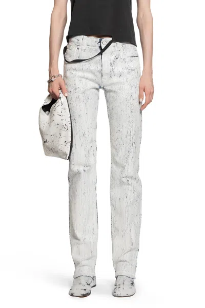 Mm6 Maison Margiela Woman White Jeans