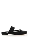 Mm6 Maison Margiela Mm6 By Maison Margiela Black Ballerina Shoes Logo In Black