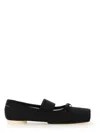 Mm6 Maison Margiela Mm6 By Maison Margiela Ballet Flats With Signature Bow Detail In Black