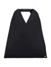 Mm6 Maison Margiela Japanese Grainy Leather Handbag In Black