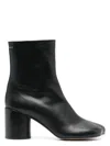 Mm6 Maison Margiela Mm6 By Maison Margiela Ankle Boots With Distinctive Seam Detail And Block Heel In Black