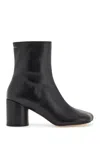 Mm6 Maison Margiela Mm6 By Maison Margiela Ankle Boots With Distinctive Seam Detail And Block Heel In Black