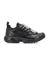 Mm6 Maison Margiela Low Top Quicklace Sneakers For Men In Black