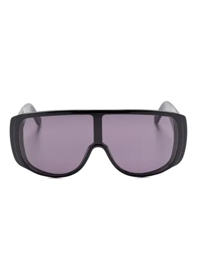 Mm6 Maison Margiela Women's Mask Sunglasses In Black