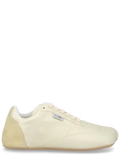 Mm6 Maison Margiela Factory Satin Sneaker In White