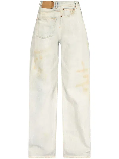 Pre-owned Mm6 Maison Margiela Women's Mm6 5 Pockets Pants In Light Blue