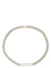 Mm6 Maison Margiela Women's Numbers Motif Engraved Chain Necklace In Silver