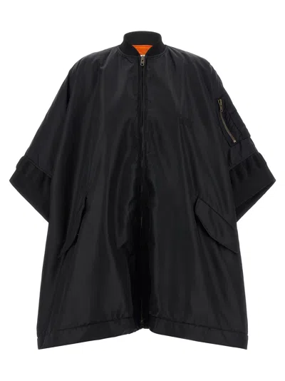 Mm6 Maison Margiela Women's Numeric Signature Mm6 Bomber Jacket In Black
