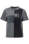 Mm6 Maison Margiela Mm6 Logo Print Round Neck Cotton T-shirt In Grey