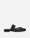 Mm6 Maison Margiela Mm6 By Maison Margiela Black Ballerina Shoes Logo In Black
