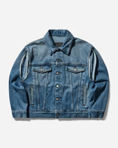 Mm6 Maison Margiela Women S Deconstructed Denim Jacket Medium In Blue
