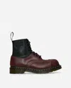 Mm6 Maison Margiela Panelled Leather Ankle Boots With Contrast Stitching In Multicolor