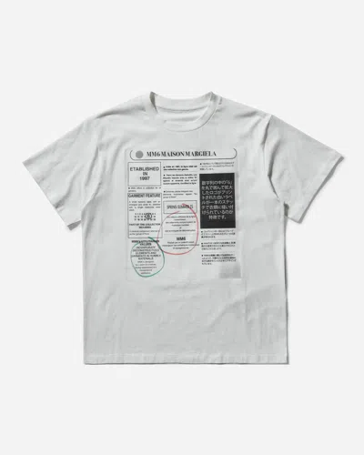 Mm6 Maison Margiela Women S Newspaper Print T-shirt Off In White