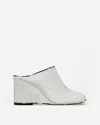 Mm6 Maison Margiela White & Black Anatomic Slipper Mules