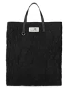 Mm6 Maison Margiela Crinkled Tote Bag In Black
