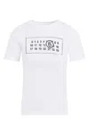 Mm6 Maison Margiela Logo Short-sleeved T-shirt In White