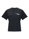 Mm6 Maison Margiela Slate Cotton T-shirt In Black