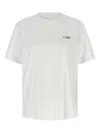Mm6 Maison Margiela Mm6 By Maison Margiela Relaxed-fit Cotton T-shirt With Subtle Logo Detail In White