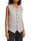 Mm6 Maison Margiela Women's Tie-back Vest In Taupe