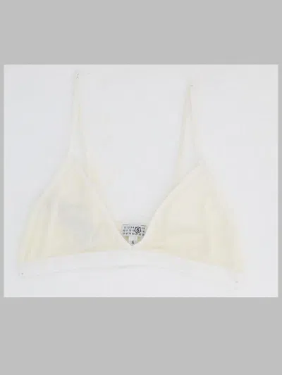 Mm6 Maison Margiela Women's Triangle Bra In Ivory