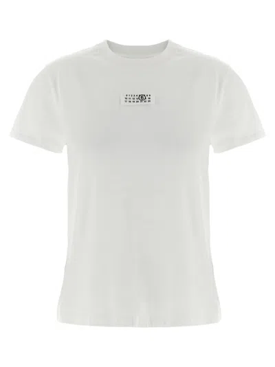 Mm6 Maison Margiela Mm6 By Maison Margiela Numeric Cotton Jersey T-shirt In White