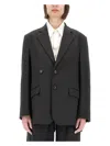 Mm6 Maison Margiela Mm6 By Maison Margiela Wool Tailored Jacket In Black