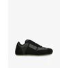 Mm6 Maison Margiela Womens Mm6 Anatomic Leather Low-top Trainers In Black