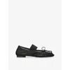 Mm6 Maison Margiela Womens Mm6 Anatomic Mesh Ballet Flats In Black