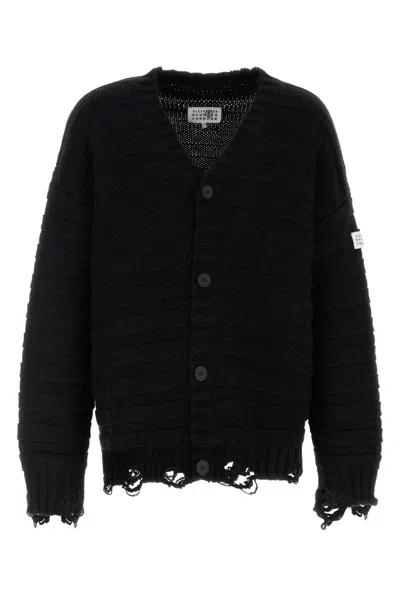 MM6 MAISON MARGIELA WOOL AND ACRYLIC CARDIGAN