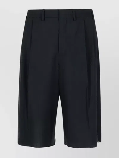 MM6 MAISON MARGIELA WOOL BERMUDA SHORTS BACK POCKET