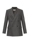 Mm6 Maison Margiela Vent Back Front Pockets Lapels Notched In Gray
