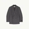 Mm6 Maison Margiela Wool Blazer In Gray