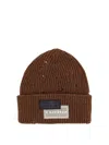 Mm6 Maison Margiela Wool Blend Beanie Hat With Distressed Effect
