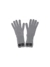 Mm6 Maison Margiela Wool Blend Gloves In Gray