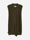 Mm6 Maison Margiela Wool-blend Knit Mini Dress