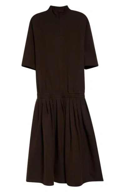 Mm6 Maison Margiela Wool Blend Shirtdress In Brown
