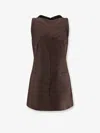 Mm6 Maison Margiela Short Dress In Mixed Wool In Multi