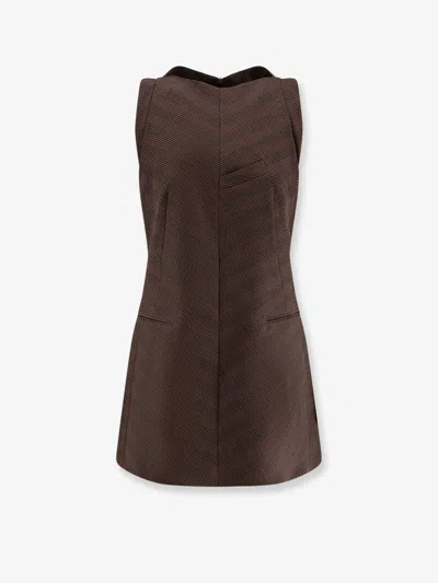 MM6 MAISON MARGIELA WOOL BLEND SHORT DRESS
