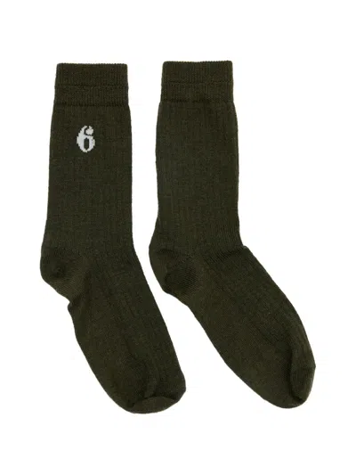 Mm6 Maison Margiela Wool Blend Socks In Multi