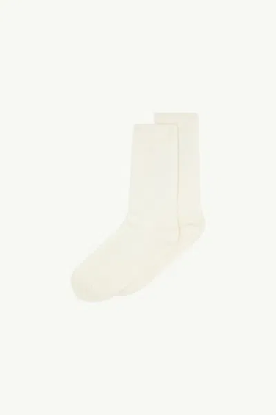 Mm6 Maison Margiela Wool Blend Socks In Neutral