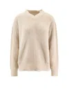 Mm6 Maison Margiela Wool Blend Sweater With Distressed Effect