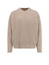 Mm6 Maison Margiela Wool Blend Sweater With Distressed Effect