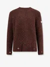 Mm6 Maison Margiela Wool Blend Sweater With Distressed Effect In Brown