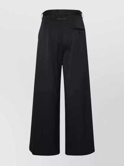 Mm6 Maison Margiela Wool Blend Tailored Trousers In Black