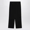 Mm6 Maison Margiela Wool Blend Trousers Staples Detail Design In Black