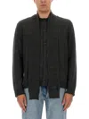 Mm6 Maison Margiela Mm6 By Maison Margiela Button-up Wool Cardigan With Shawl Collar In Black