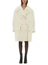 Mm6 Maison Margiela Oversized Double-breasted Coat Large Lapels